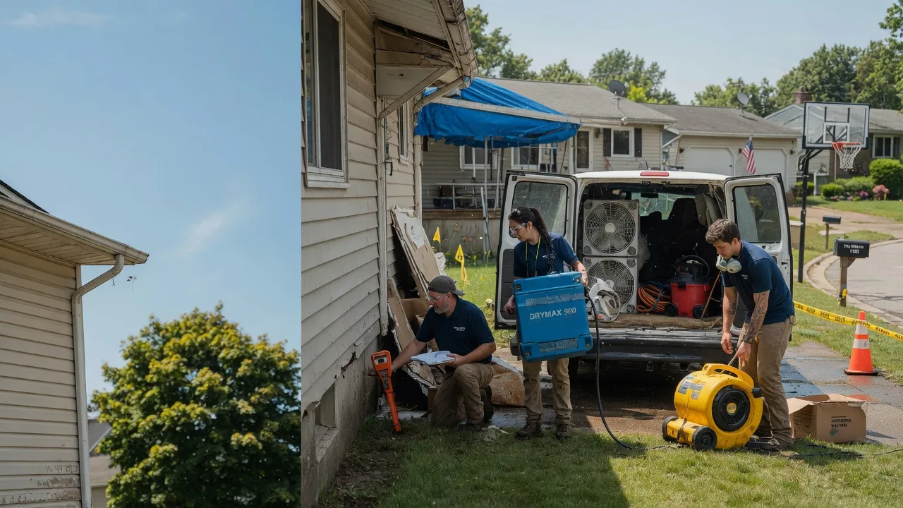 Ceiling Leak Cleanup in North Branch, MN near me